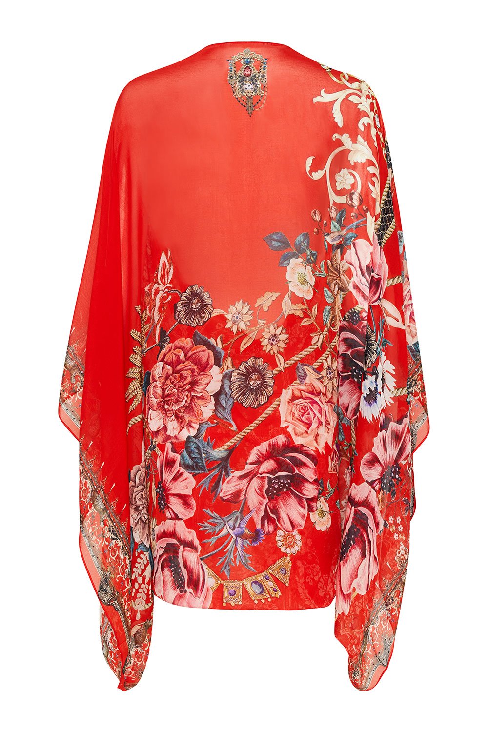 SILK SHRUG AND THE QUEEN WORE RED