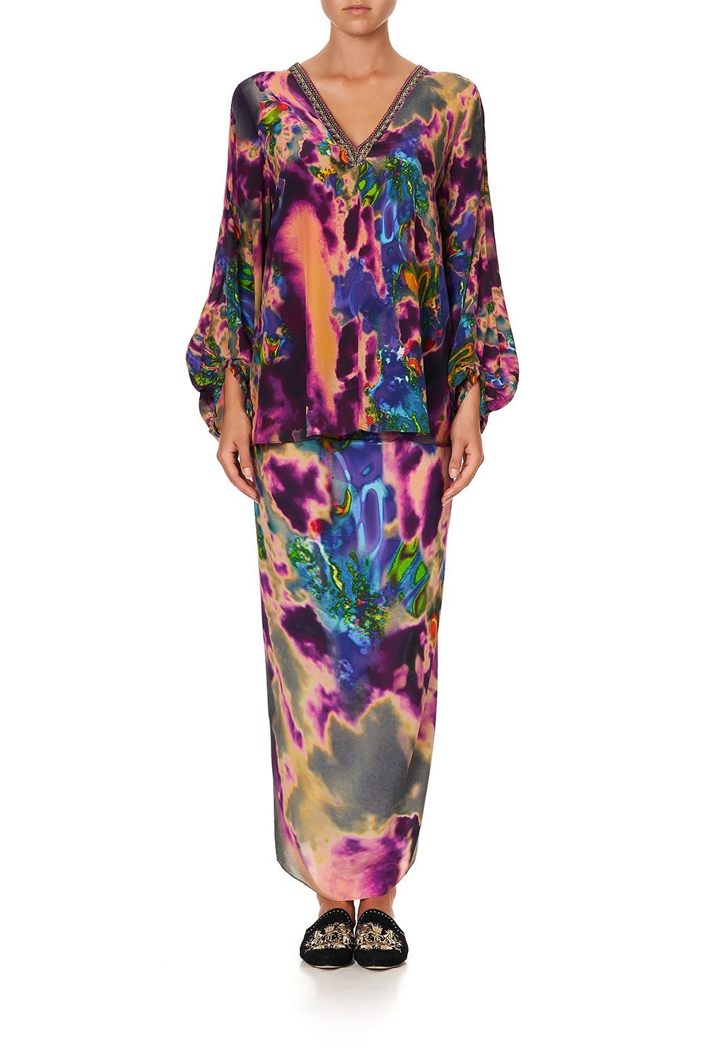 PANEL SLEEVE BLOUSE ACID ABBEY