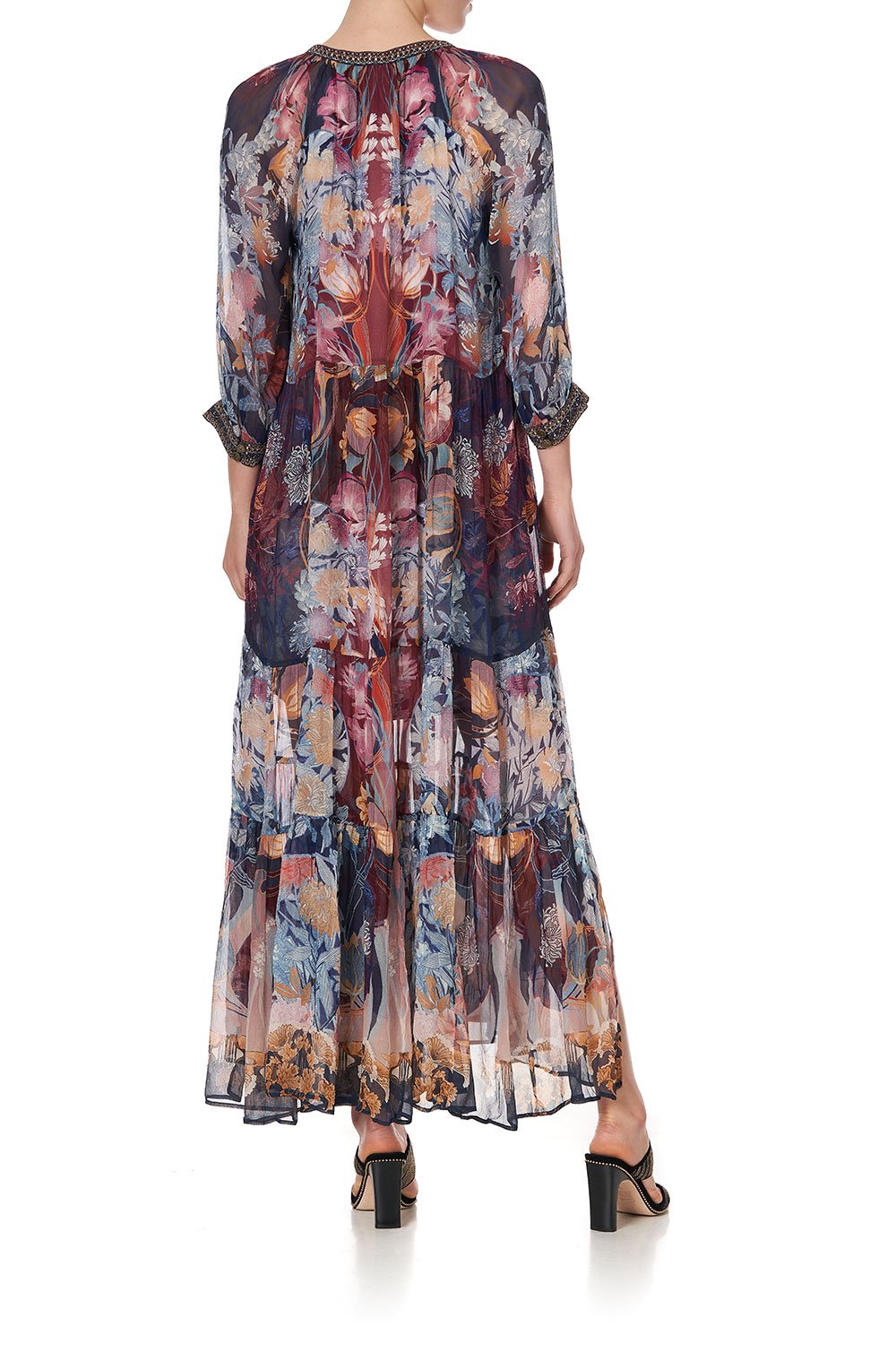 LONG GATHERED PANEL DRESS NOUVEEU NIGHTS