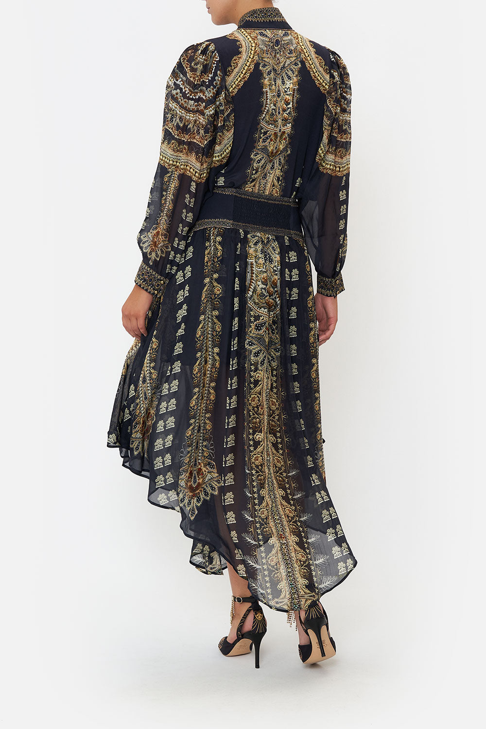 DROP SLEEVE SWING BLOUSE ITS ALL OVER TORERO