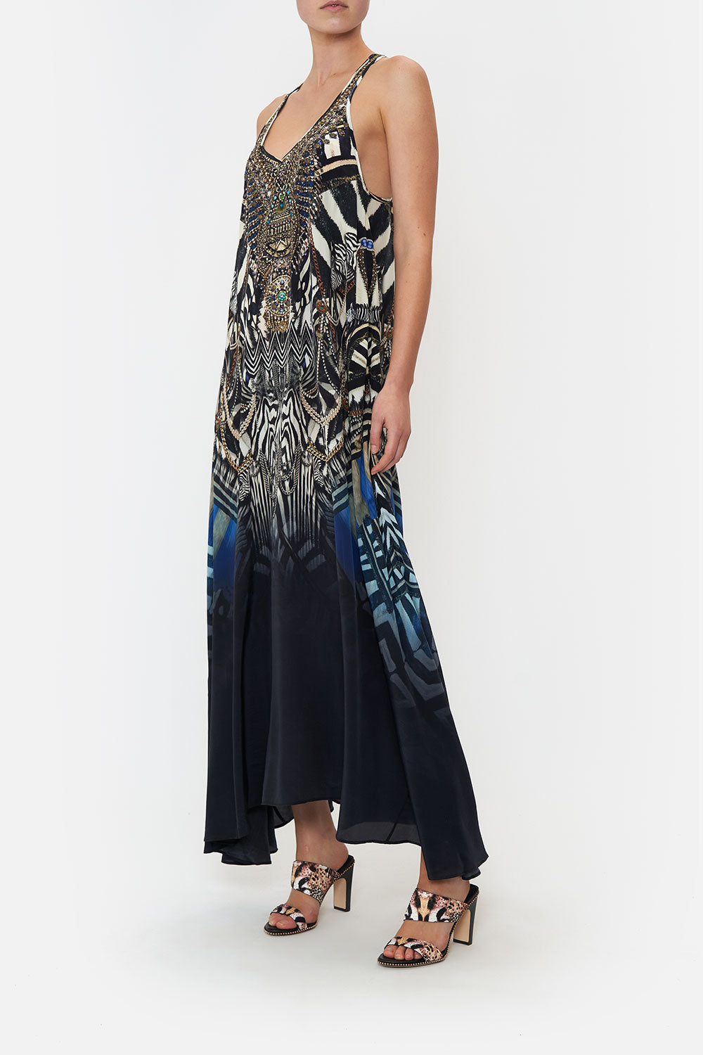 V NECK RACERBACK DRESS KNIGHT OF THE WILD