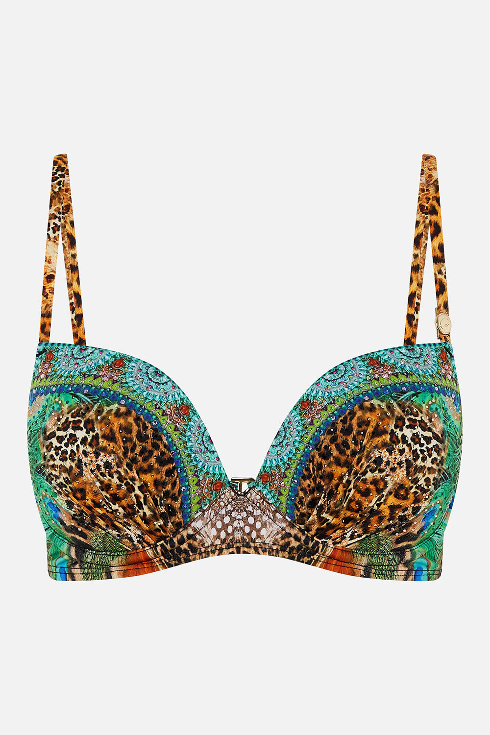 MOULDED PLUNGE BRA SURREALIST XANADU