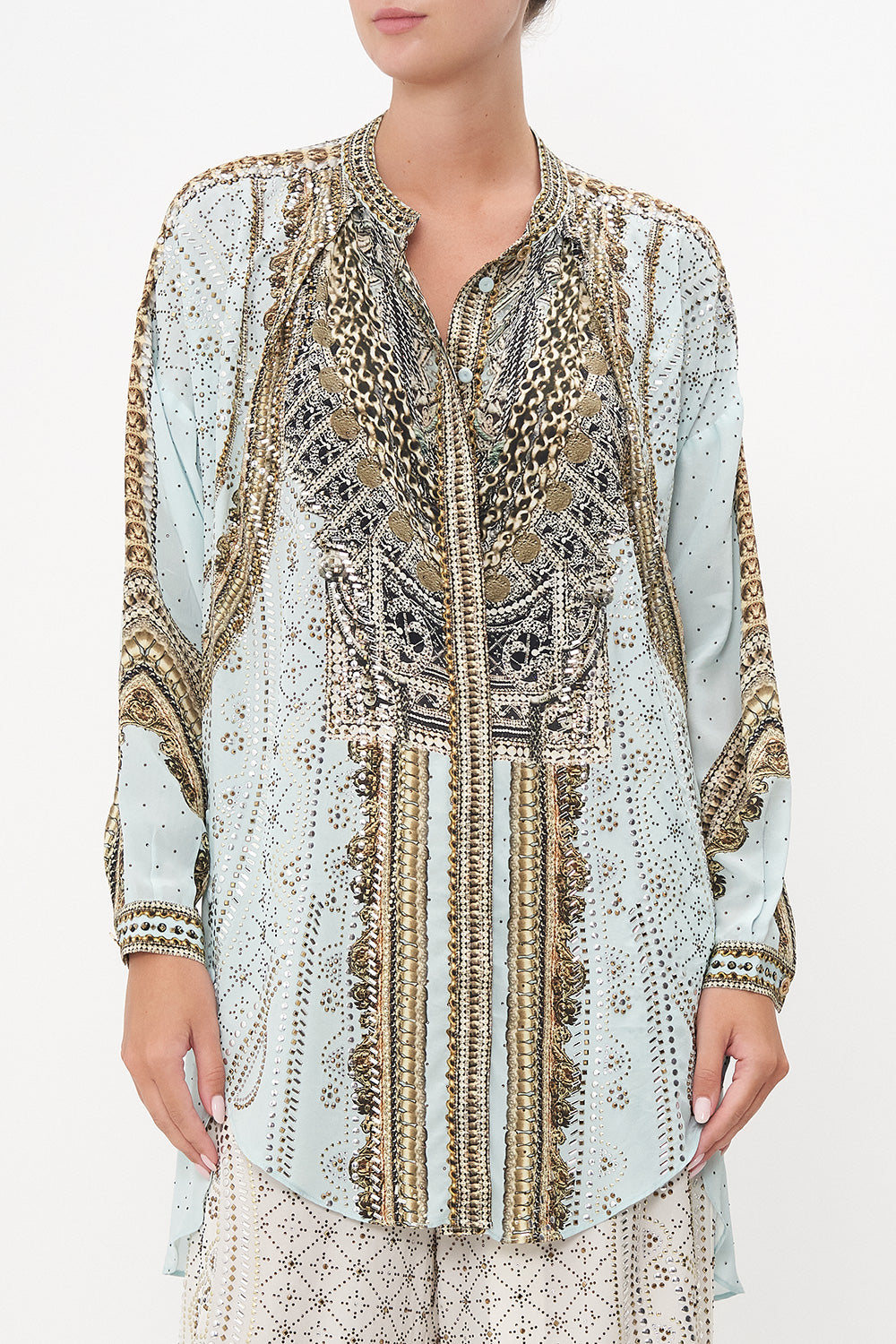 SHIRT WITH SIDE BUTTONS LUXE ESPIRITU