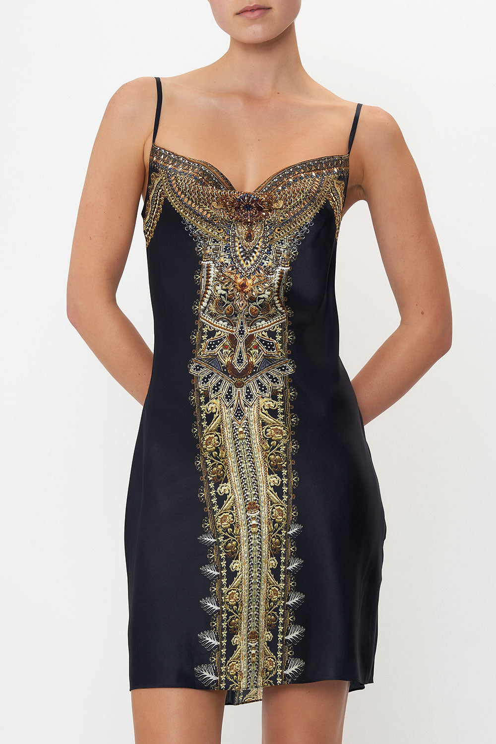 SHORT BIAS SLIP ITS ALL OVER TORERO