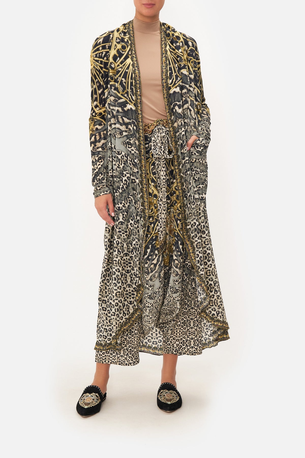 LONG CASUAL JACKET WITH POCKETS ARMADA