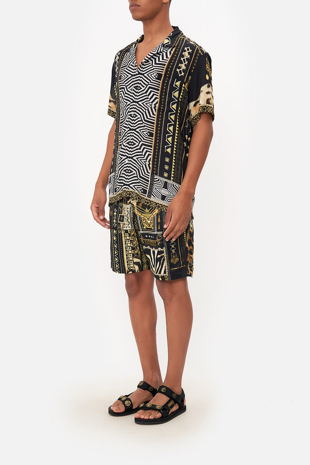 SHORT SLEEVE CAMP COLLARED SHIRT DESERT DREAMS