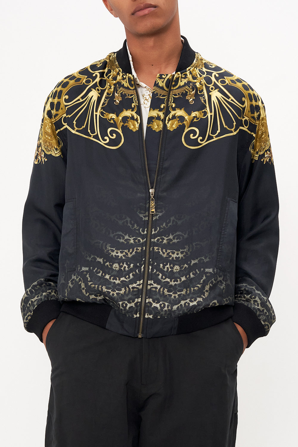 ZIP THROUGH BOMBER JACKET SHADOWS OF ARMADA