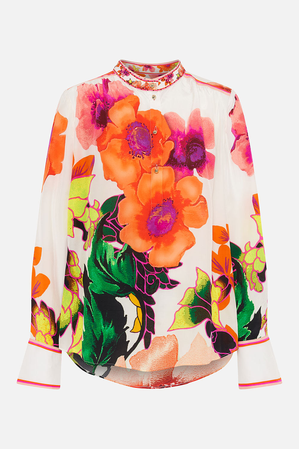 PLACKET BLOUSE PRETTY AS A POPPY