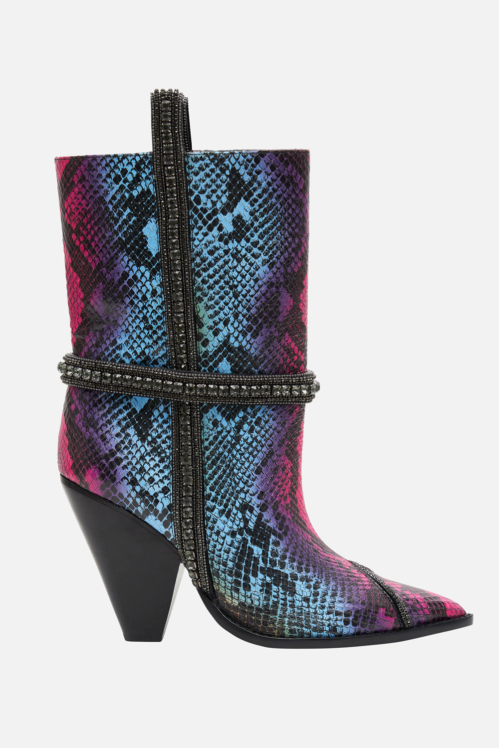CALF LENGTH HEELED BOOT MULTI