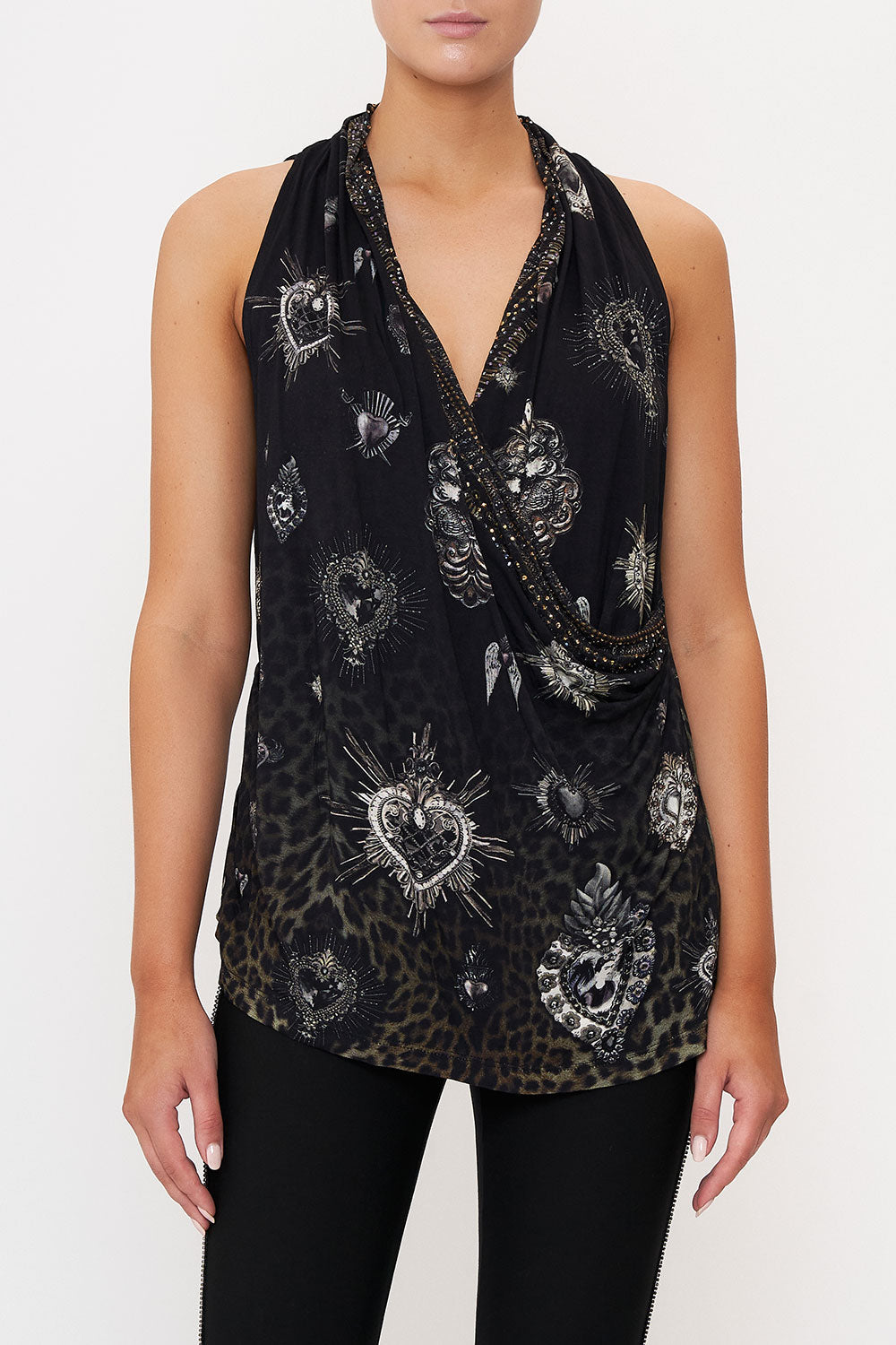 CROSS DRAPE TOP ORDER OF DISORDER