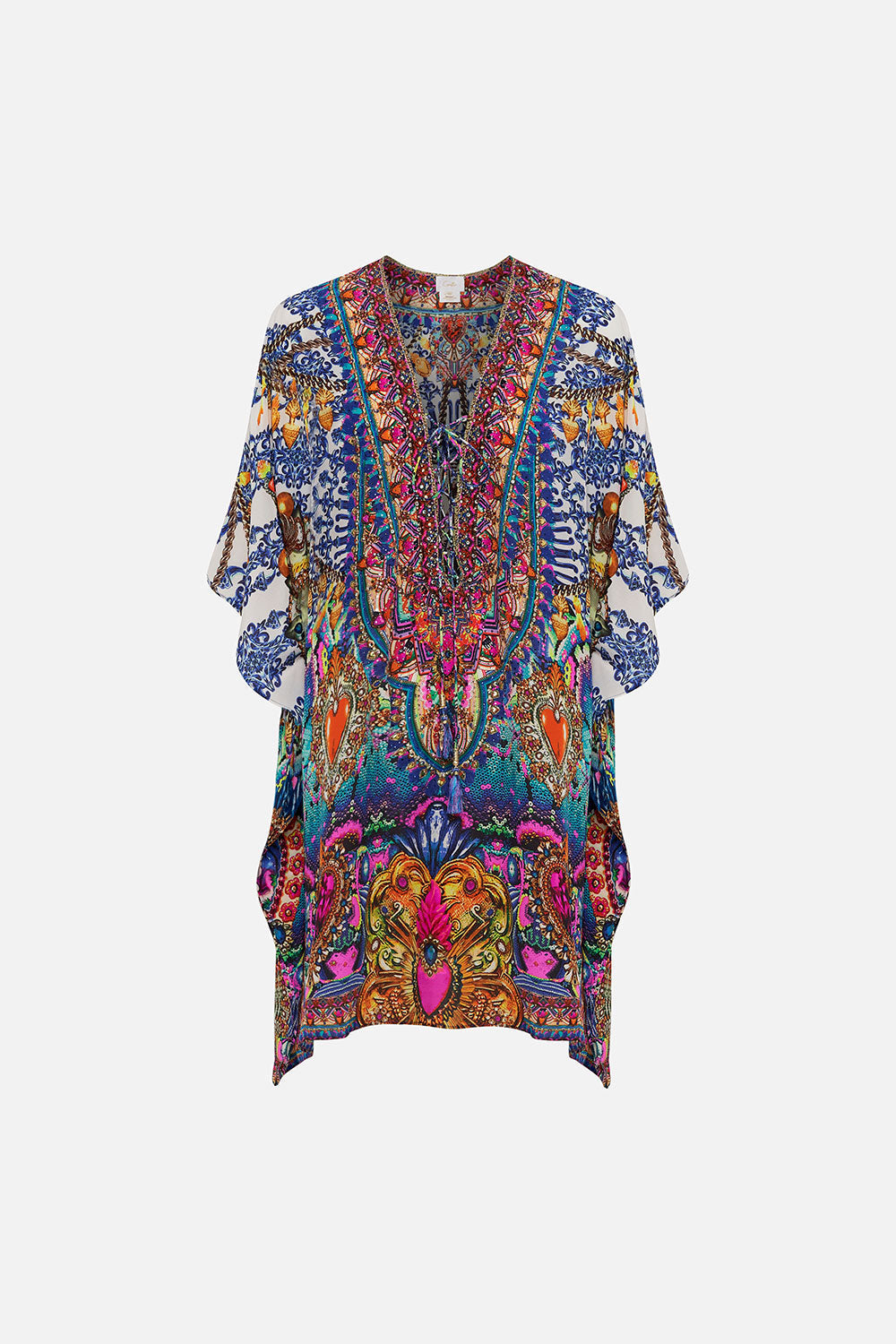 SHORT LACE UP KAFTAN LUCKY CHARMS