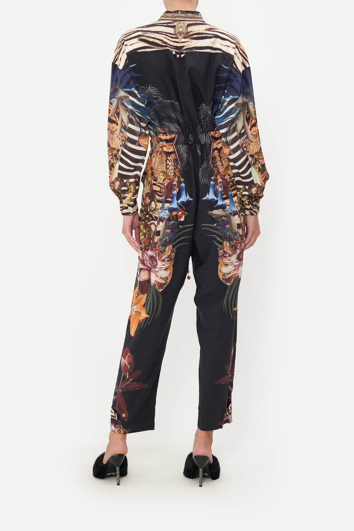 DRAWSTRING ZIP JUMPSUIT NATURAL INSTINCT