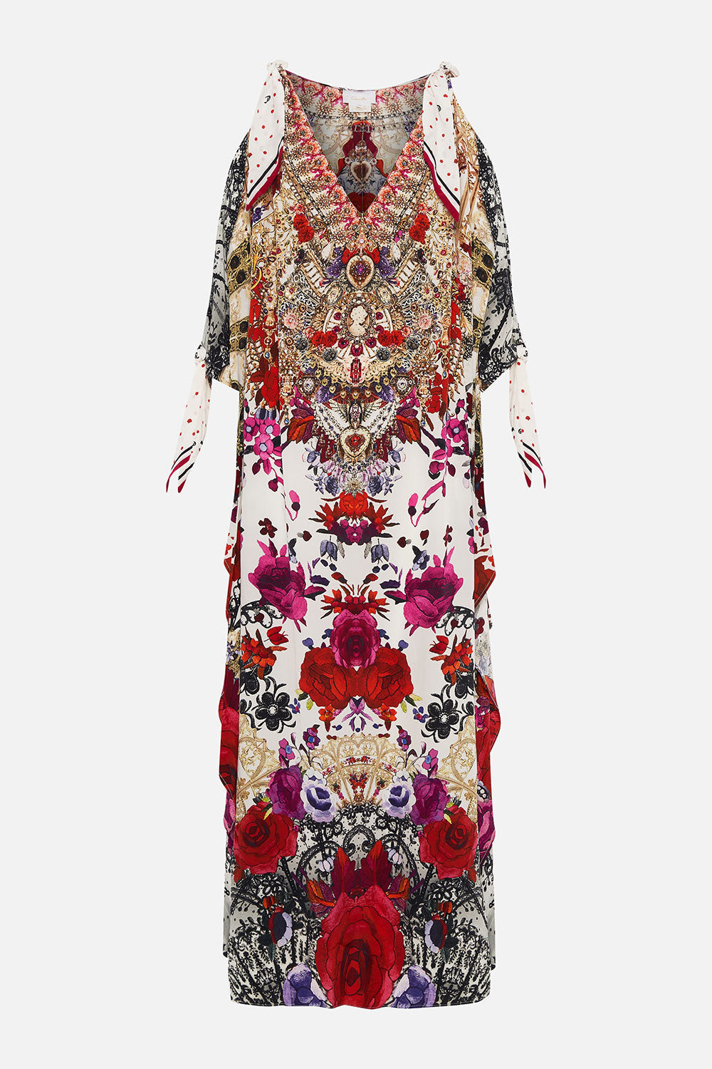 SCARF TIE KAFTAN REIGN OF ROSES