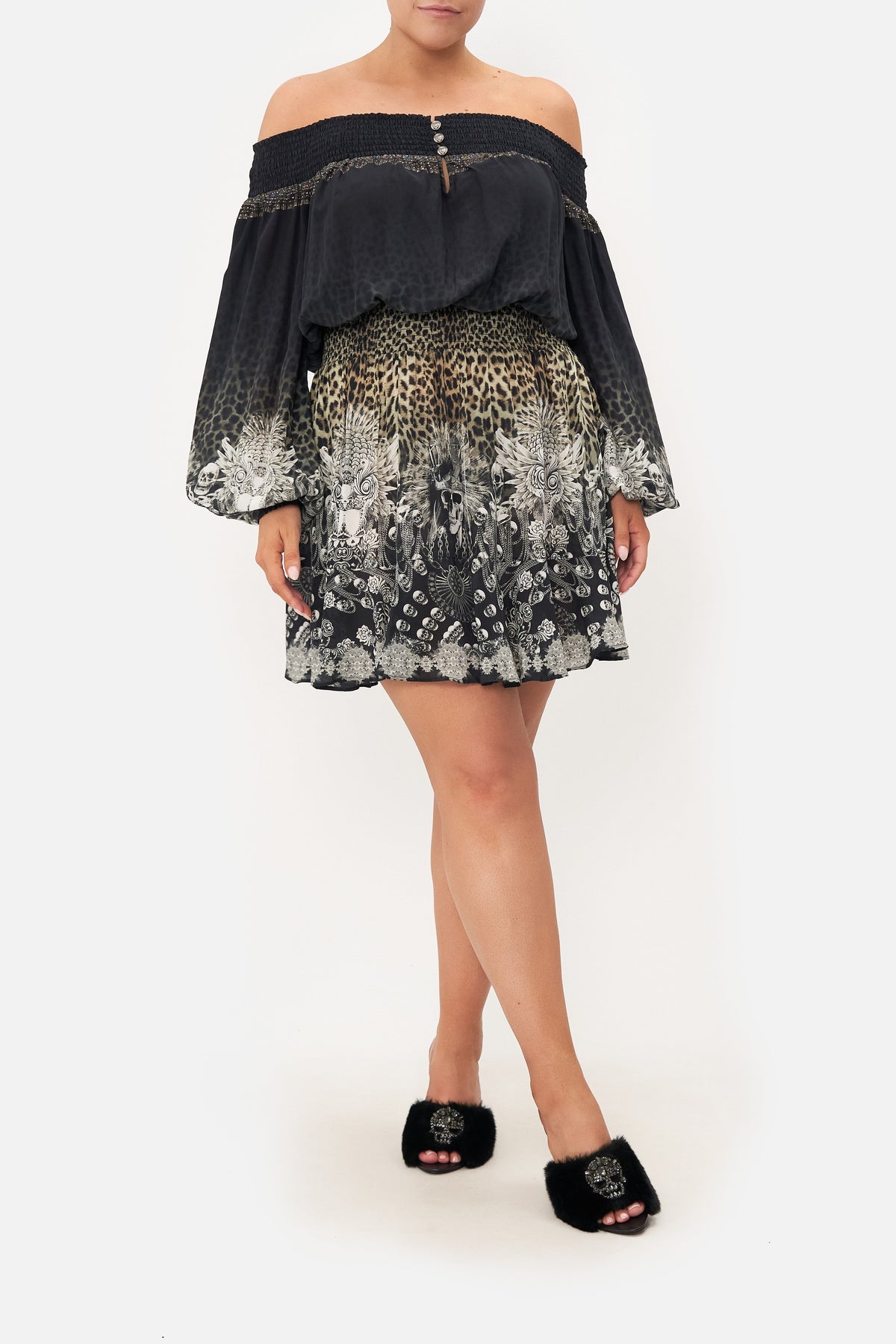 OFF SHOULDER SHORT DRESS ORDER OF DISORDER