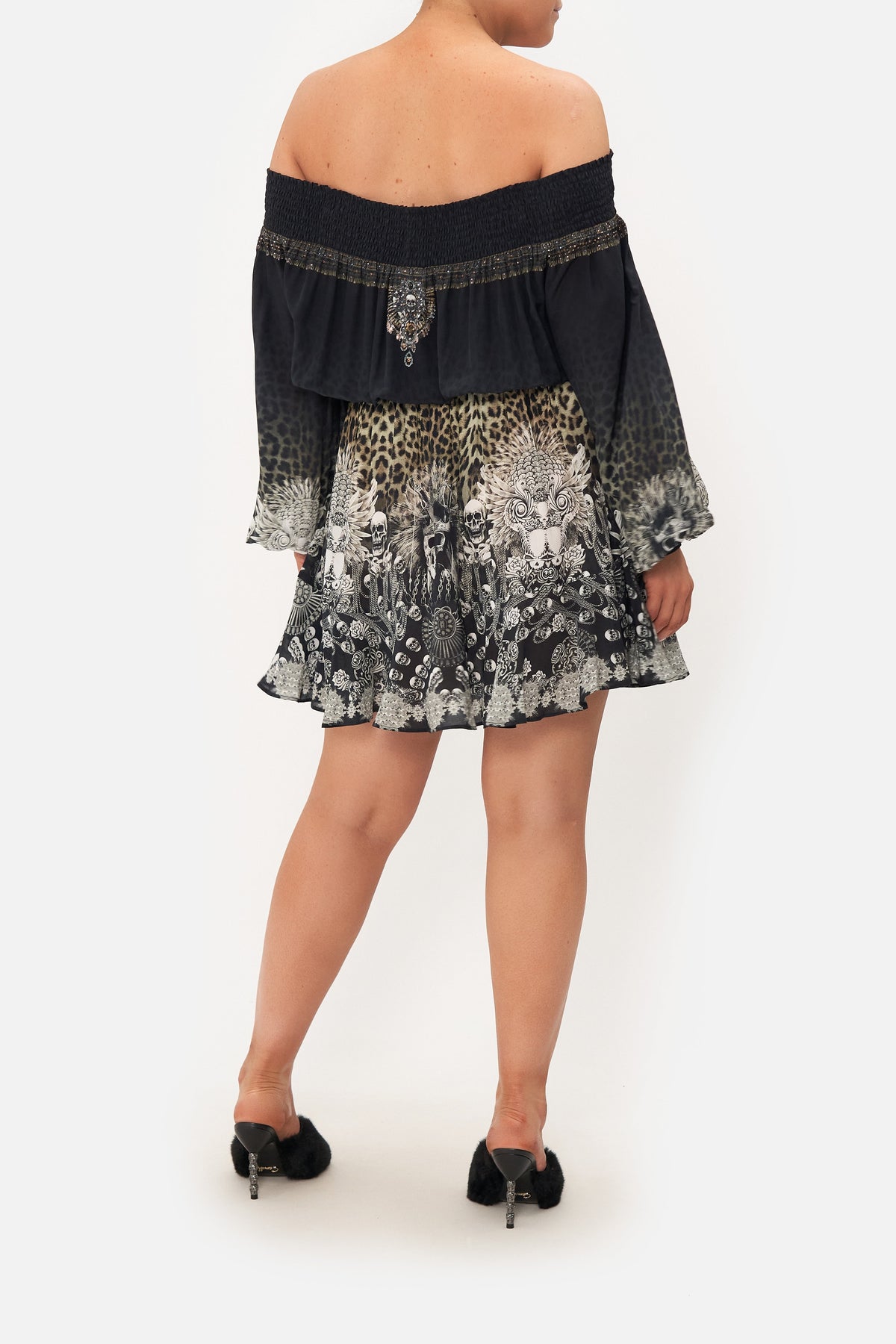 OFF SHOULDER SHORT DRESS ORDER OF DISORDER