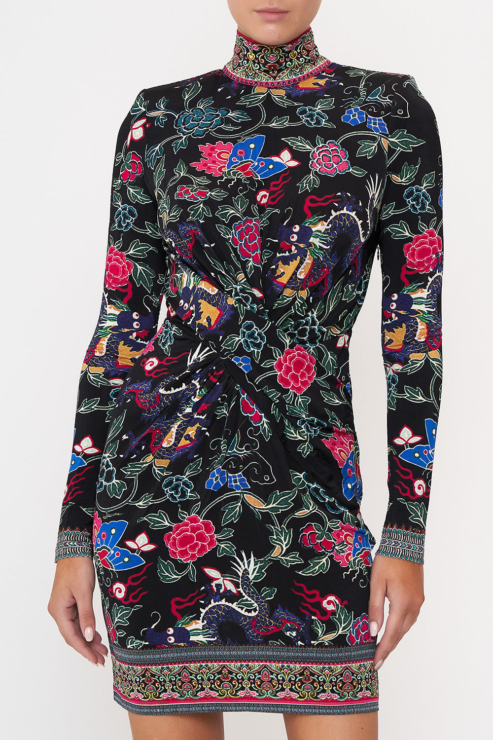 CROSS FRONT MINI DRESS TWILIGHTS TOKEN