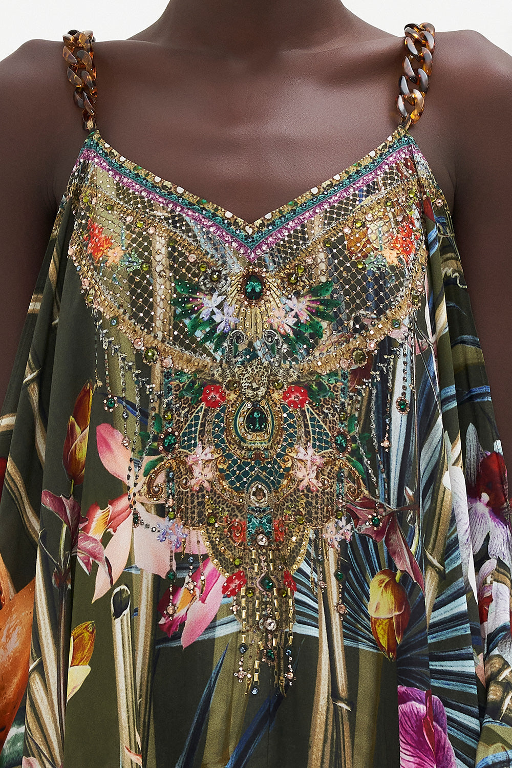 SHOESTRING STRAP KAFTAN PASSPORT TO PARADISE