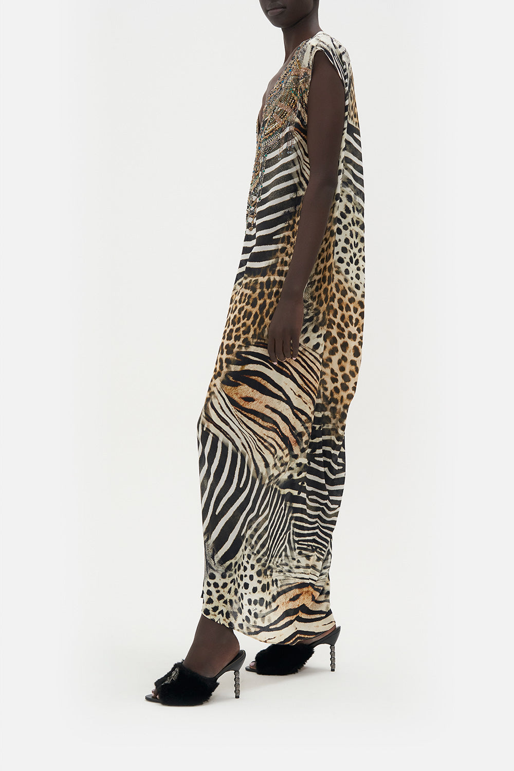 SLEEVELESS DRAPE BACK DRESS FOR THE LOVE OF LEO