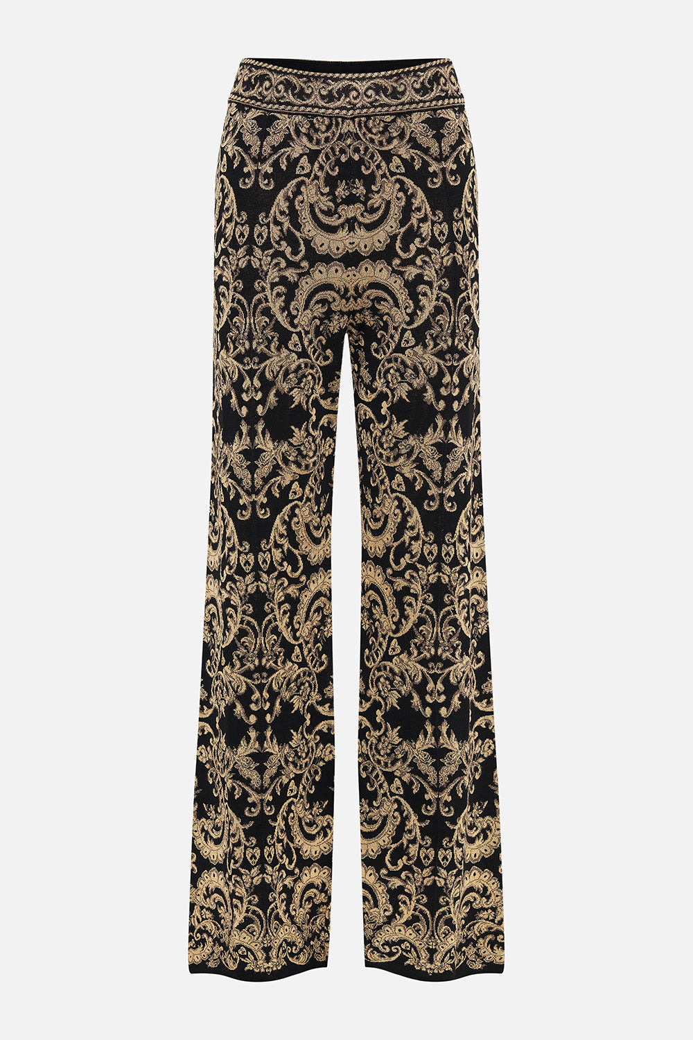 FLARED JACQUARD KNIT PANT DANCE WITH DUENDE
