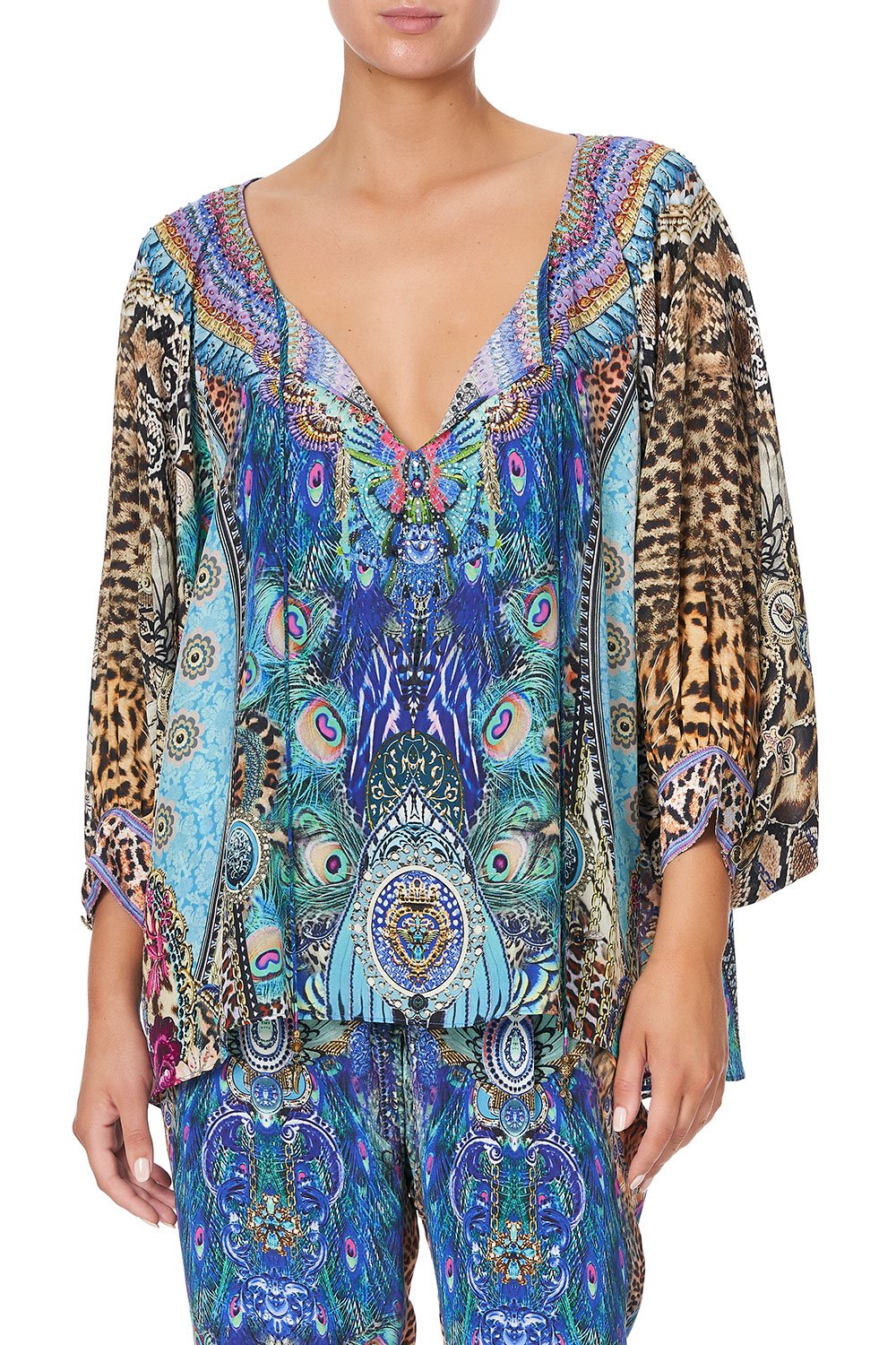 RAGLAN SLEEVE BLOUSE WITH CUFF BASILICA BEEUTY