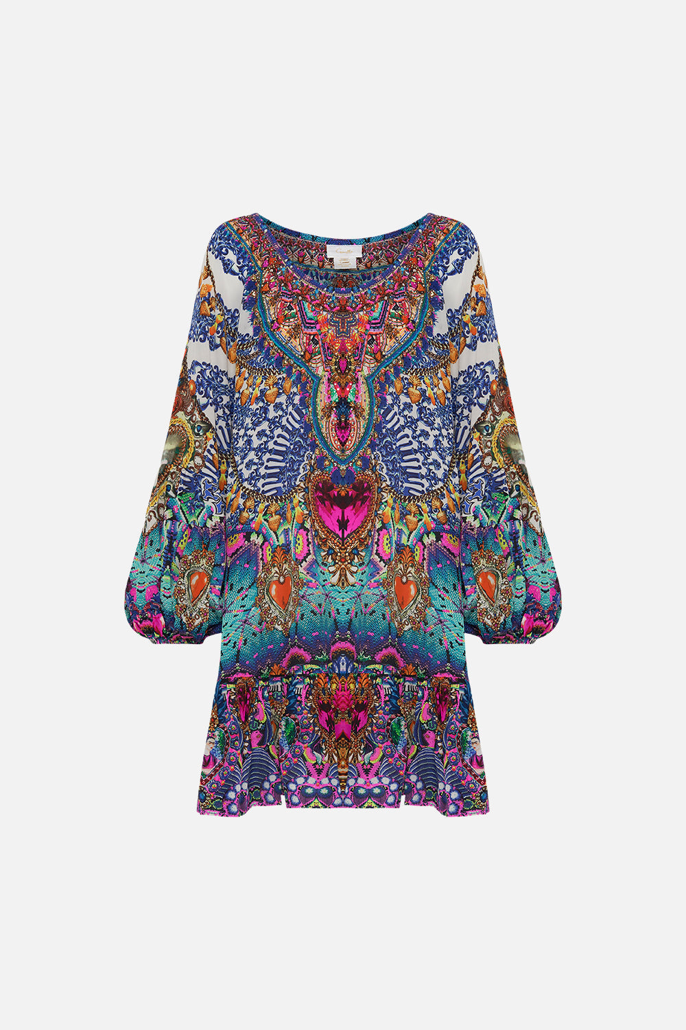 BLOUSON SLEEVE A LINE FRILL DRESS LUCKY CHARMS