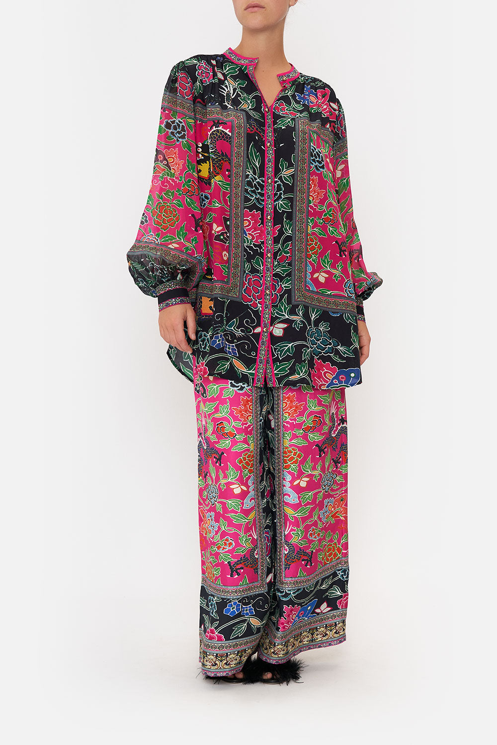 BLOUSON SLEEVE BLOUSE WITH YOKE TWILIGHTS TOKEN