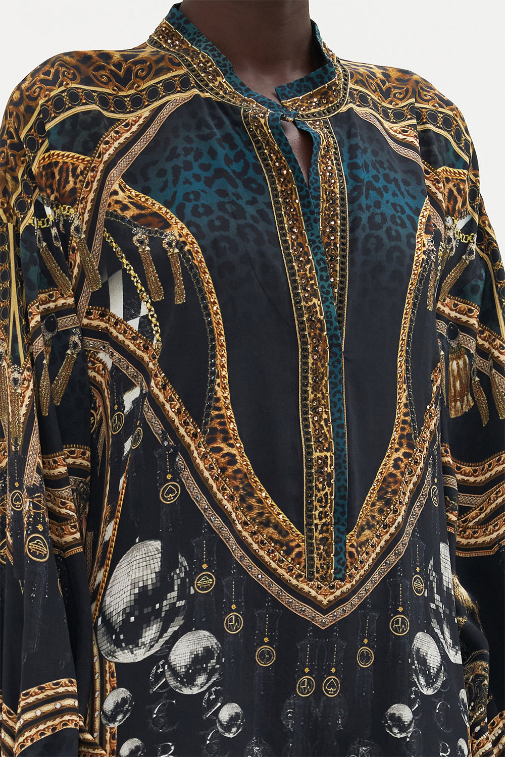 BLOUSON SLEEVE PLACKET DRESS ROCKSTAR ROYALTY