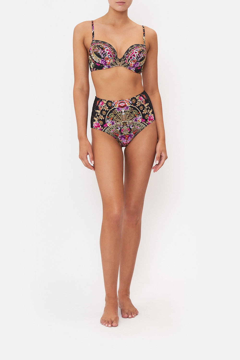 HIGH WAISTED PANT WITH TRIM DANCE WITH DUENDE