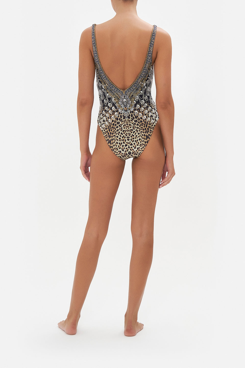 DEEP V NECK ONE PIECE ORDER OF DISORDER