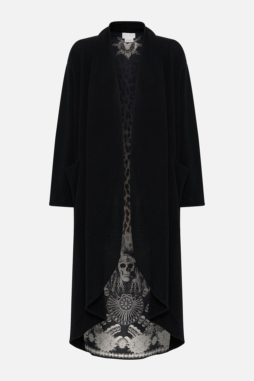 KNITTED CASUAL JACKET WITH SILK BACK ORDER OF DISORDER