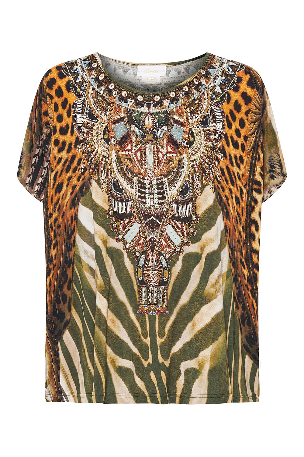 LOOSE FIT ROUND NECK TEE NINE LIVES