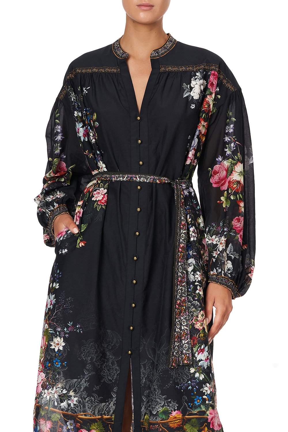 BLOUSON SLEEVE MIDI DRESS FROM THE ARCHIVES