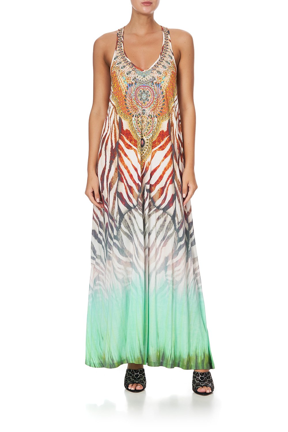 V NECK RACERBACK DRESS SAVANNAH