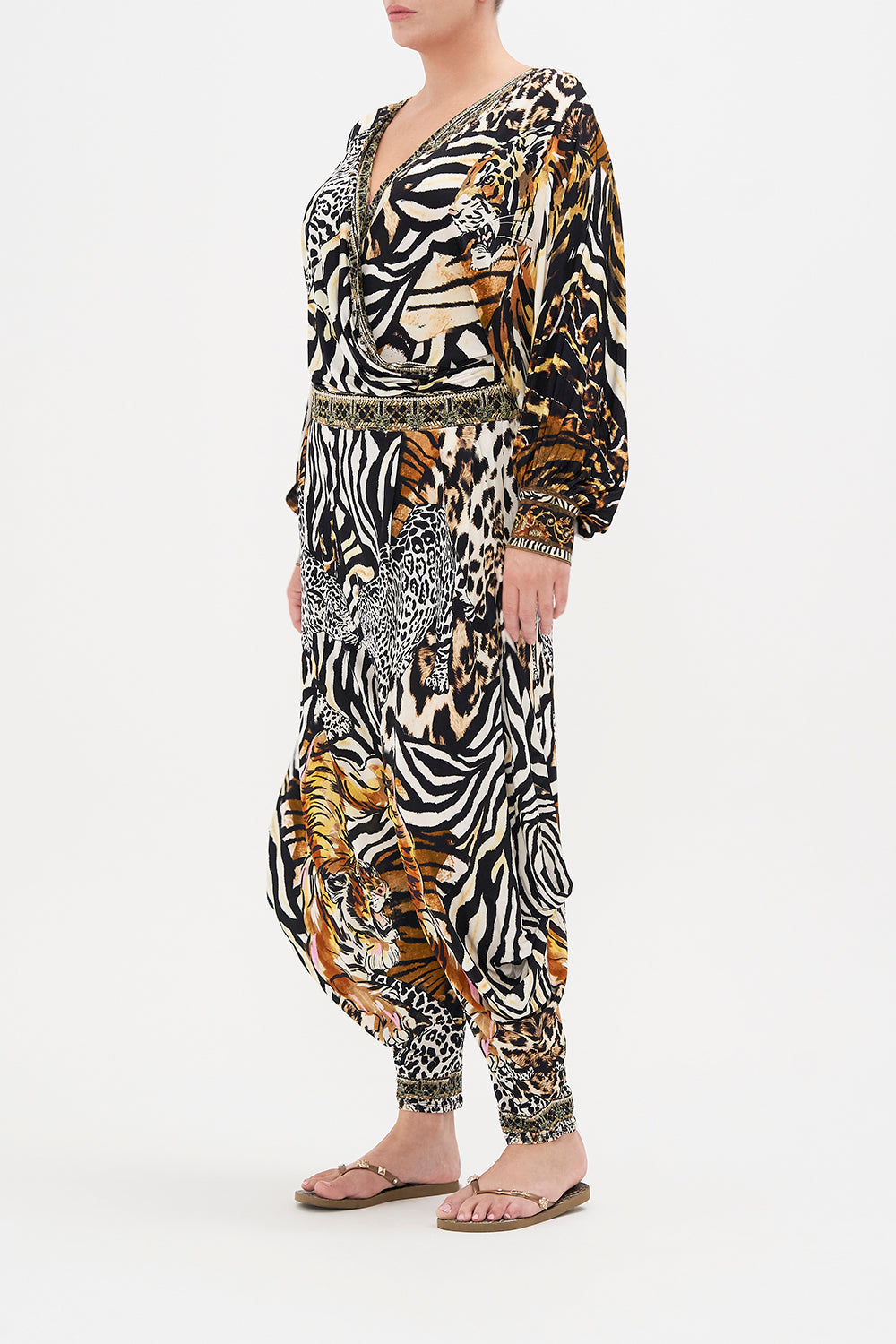 JERSEY DRAPE PANT WITH POCKET WHATS NEW PUSSYCAT