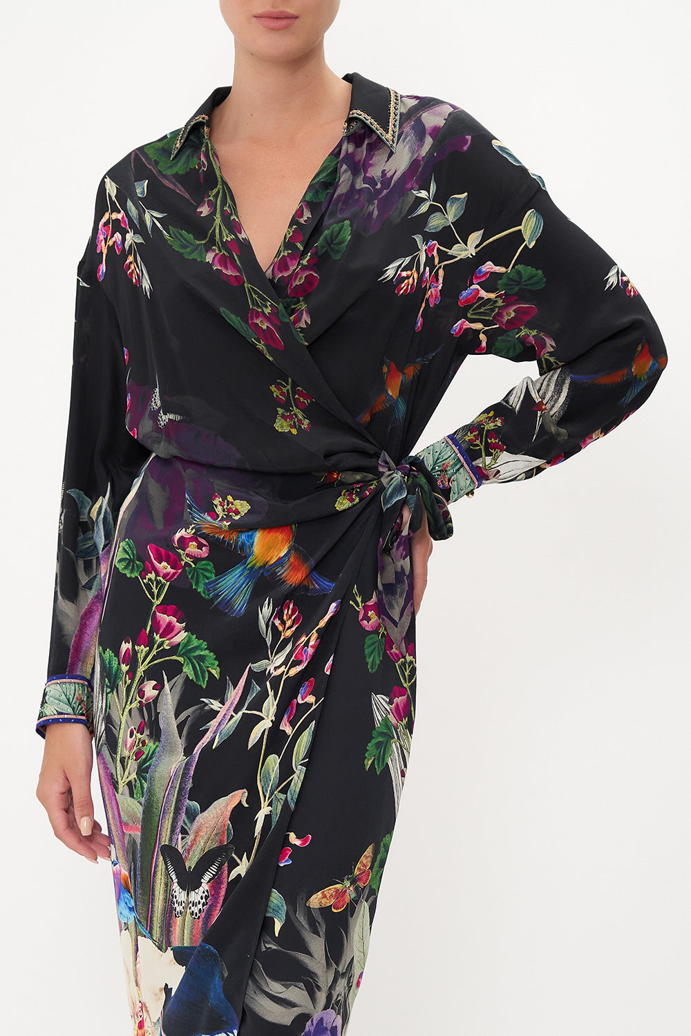 TWIST FRONT SHIRT DRESS PARADISO PLACE