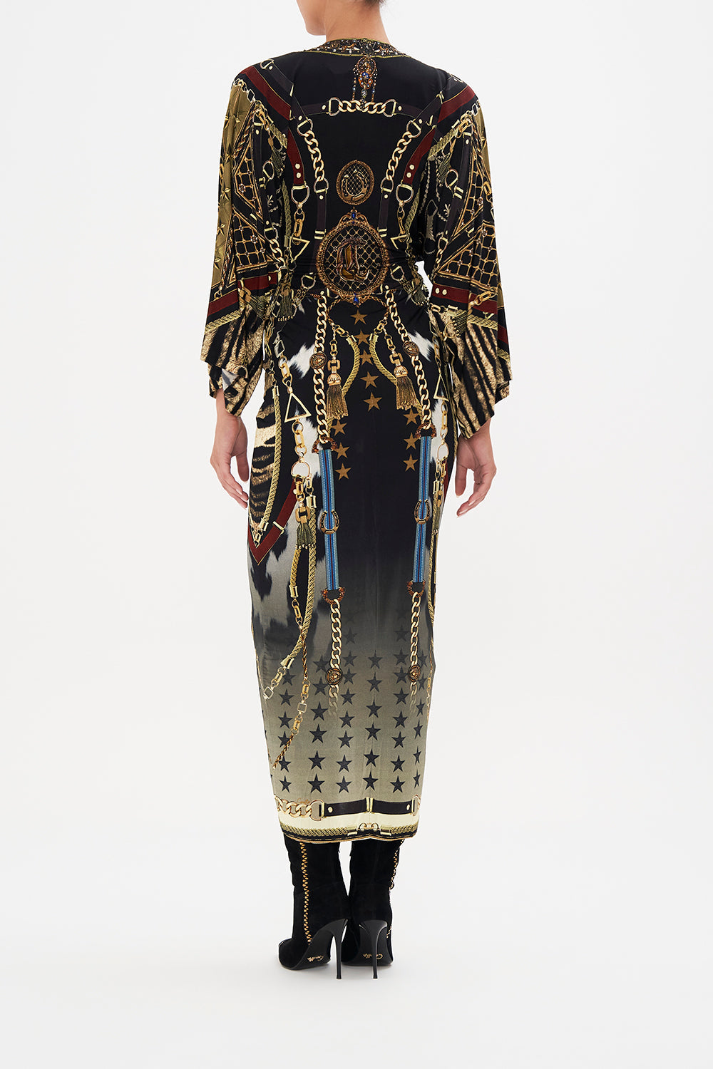 LONG SPLIT FRONT TWIST DRESS BOSS OF THE BRUMBIES