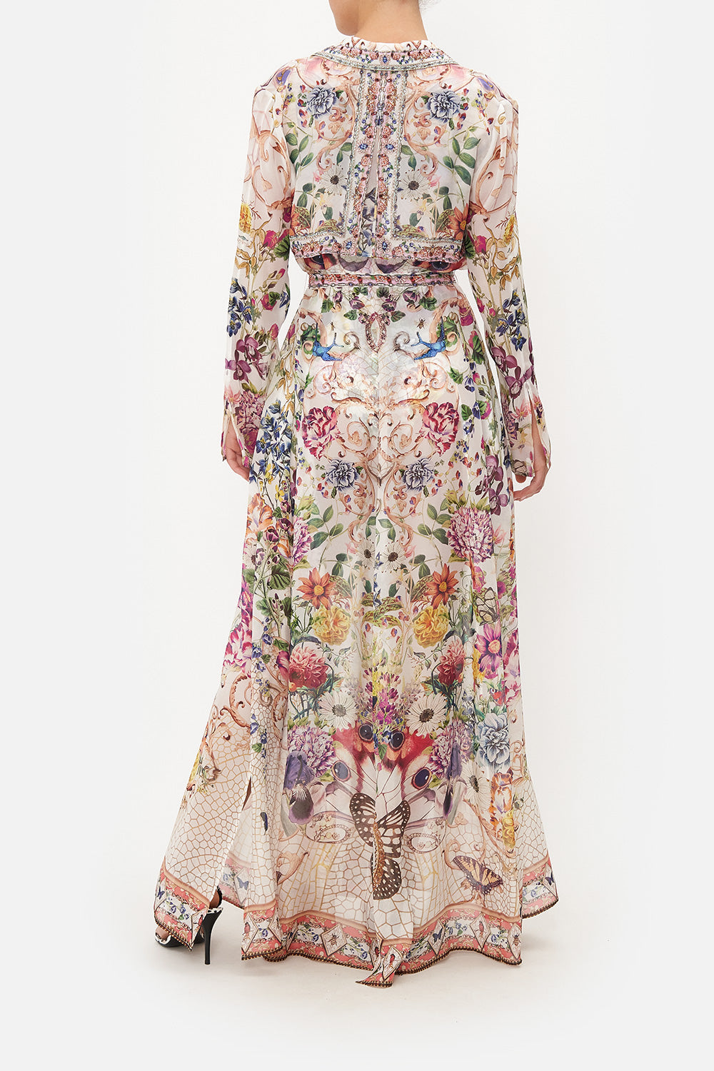 PRINTED TRENCH QUEENS BEE HIVE