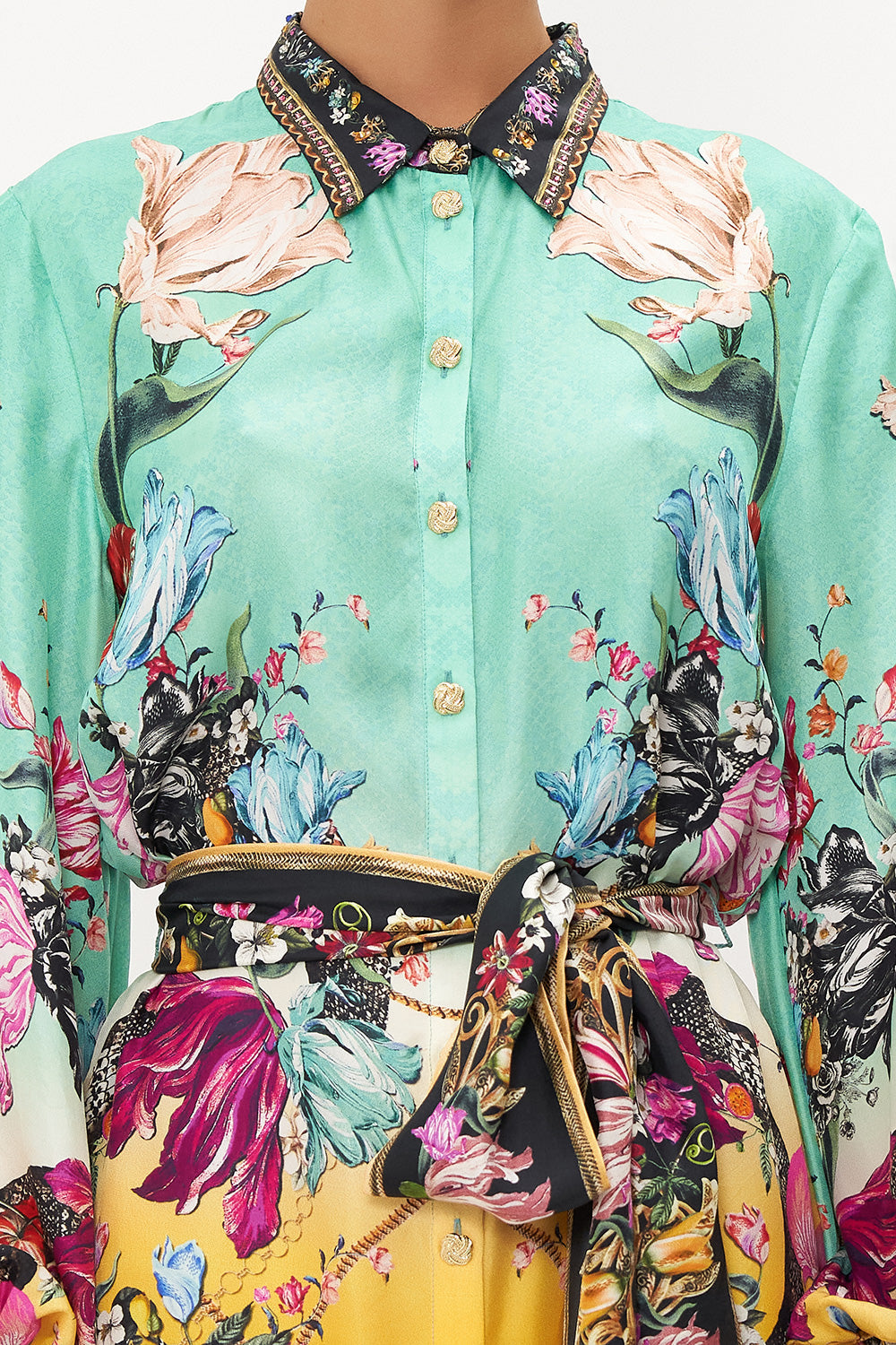 HIGH LOW MIDI SHIRT DRESS VIPER ROOM