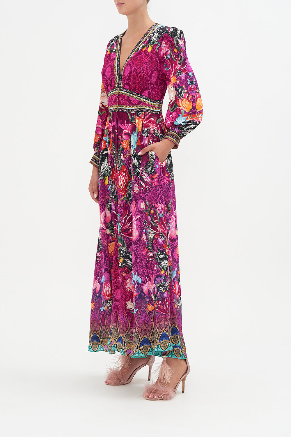 BUTTON DRESS WITH SHAPED WAISTBAND VISION OF VENOM