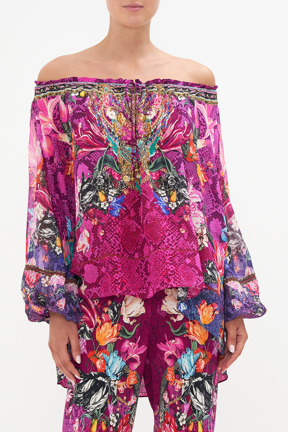 OFF THE SHOULDER BLOUSE VISION OF VENOM