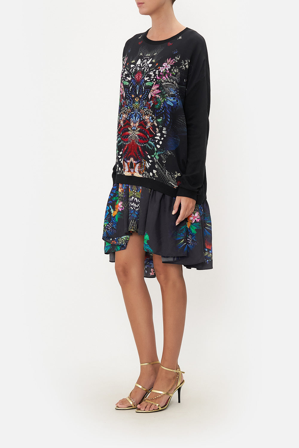 LONG SLEEVE JUMPER WITH PRINT FRONT FLUTTER BY