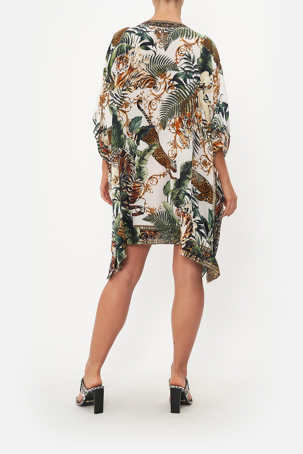 SHORT LACE UP KAFTAN TIGER TRAP