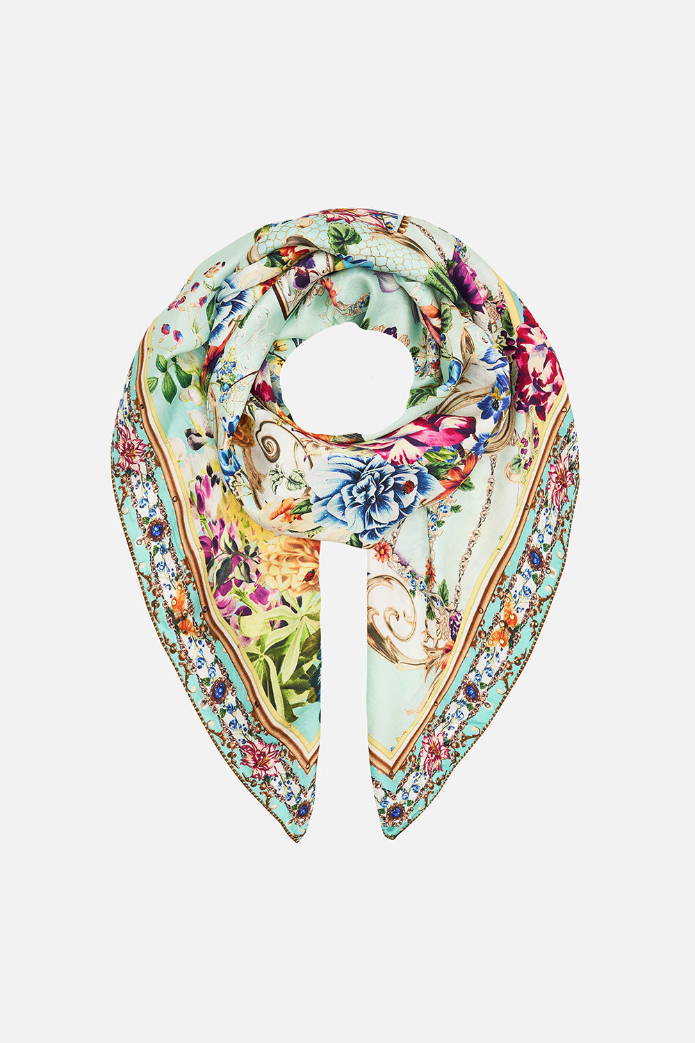 LARGE SQUARE SCARF HONEY HONEY