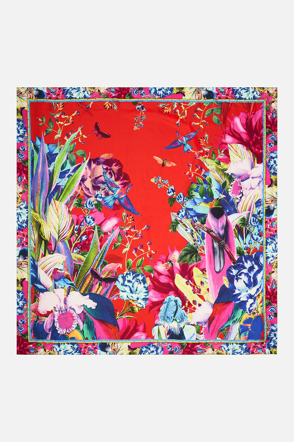 LARGE SQUARE SCARF BIRDS OF A FEATHER