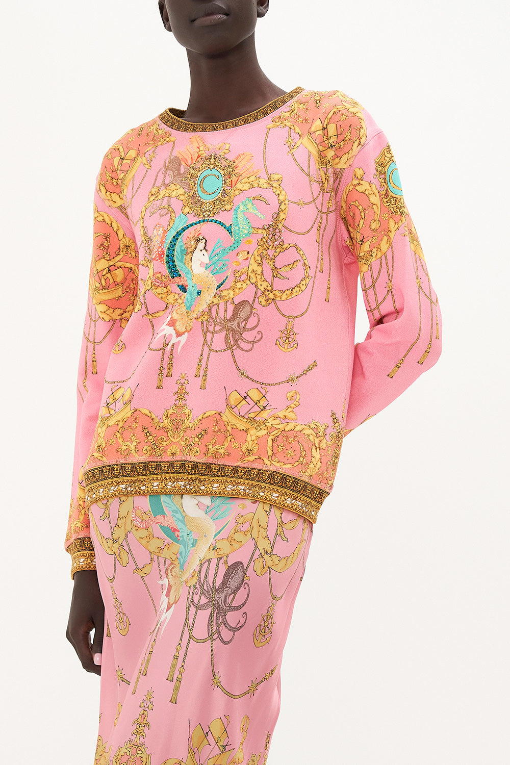 ROUND NECK SWEATER MERMAID MOTEL