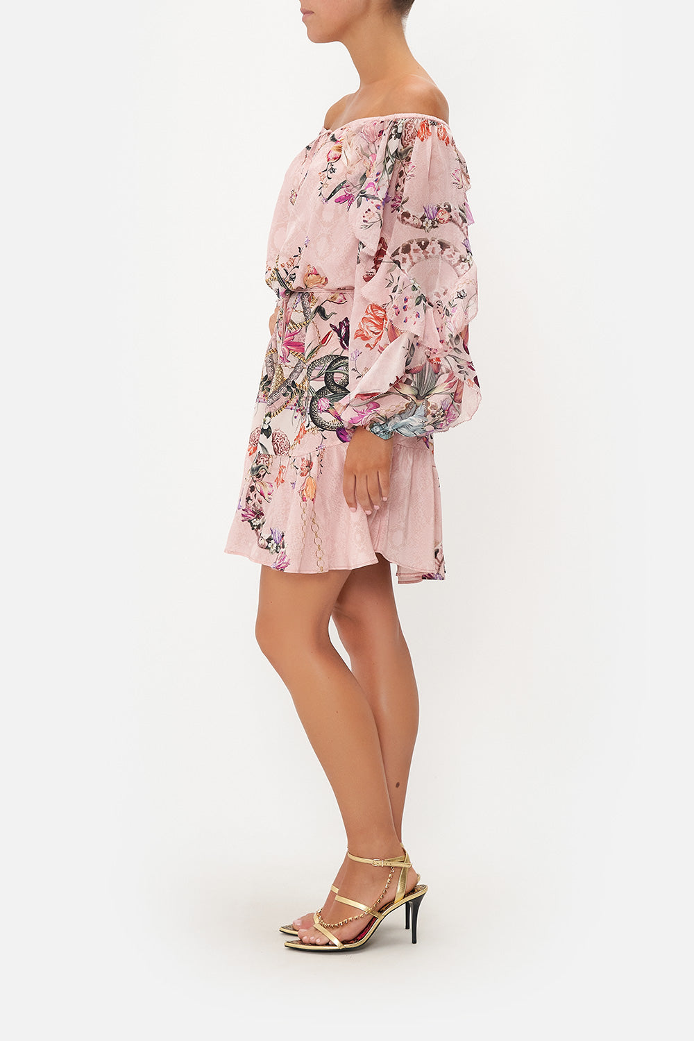 BLOUSON FRILL SLEEVE DRESS MAD AS A SNAKE