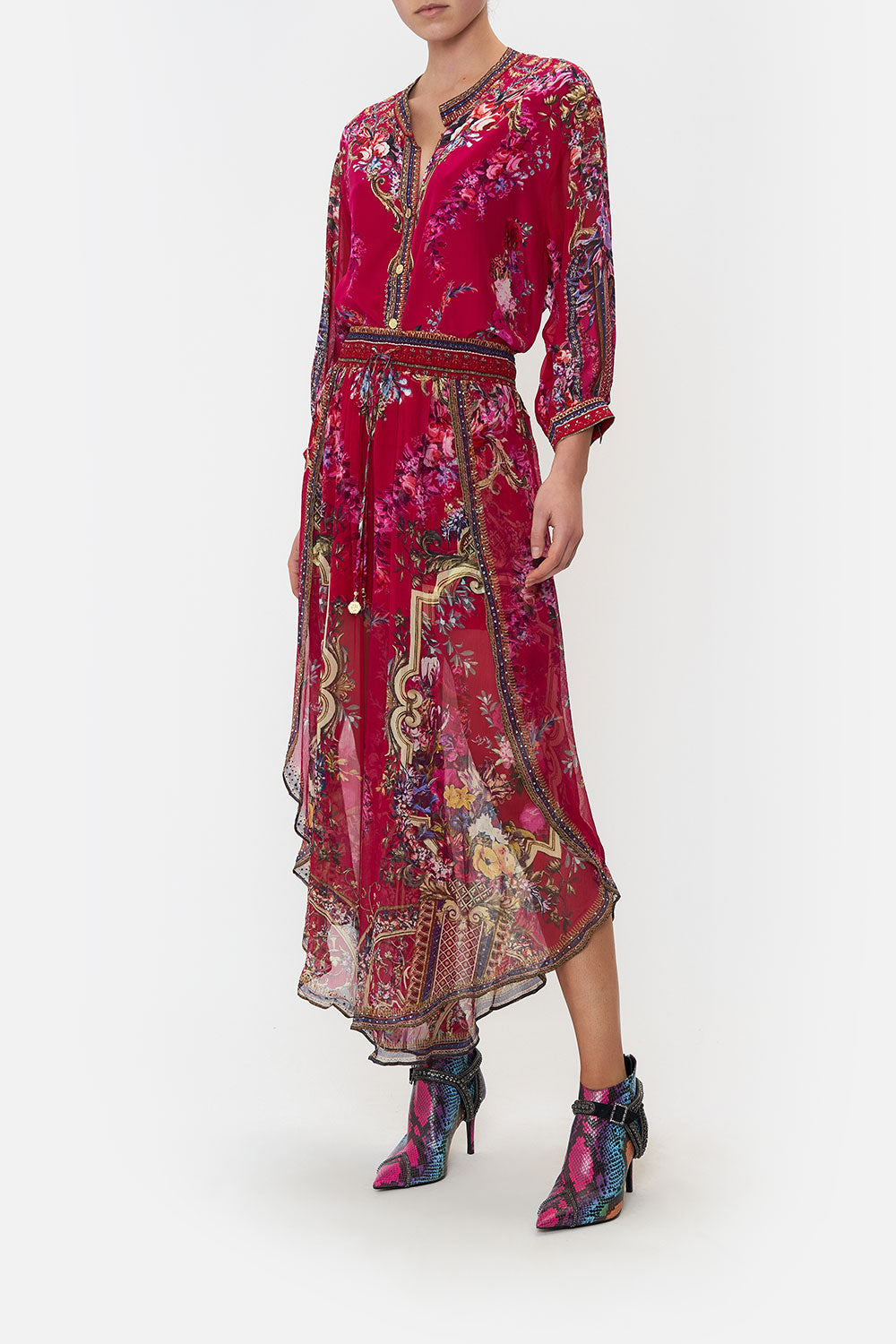 CURVED HEM PANT BOHEME BLOOMS