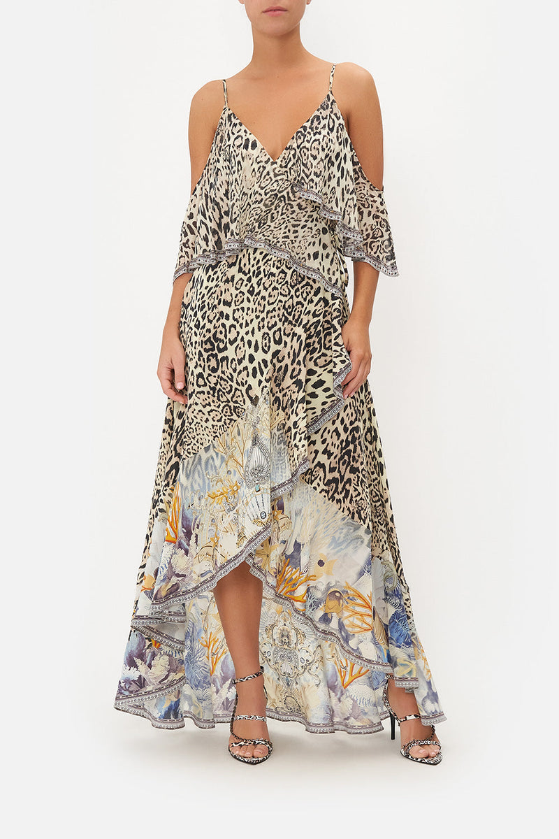 TIERED DRESS WITH HARDWARE SEAHORSE SONNET