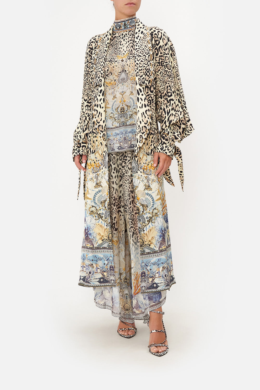 SOFT TRENCH WITH TIES SEAHORSE SONNET