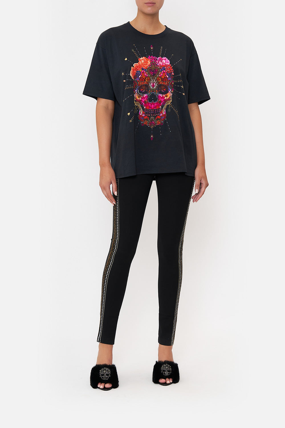 OVERSIZE BAND TEE REIGN OF ROSES